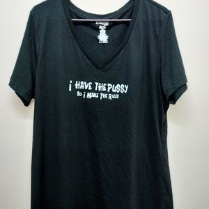 Black short sleeve bike rally t-shirt size 2XL runs small never worn